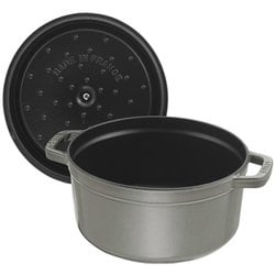 【新品未使用】ストウブ staub ピコココット ラウンド 20cm グレー STAUB(ストウブ) ピコ・ココット ラウンド 20cm (グレー