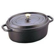 ピコ ココット オーバル 15cm ブラック IH対応 生涯保証・国内正規販売品 40509-478