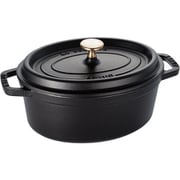 ピコ ココット オーバル 23cm ブラック IH対応 生涯保証・国内正規販売品 40500-231