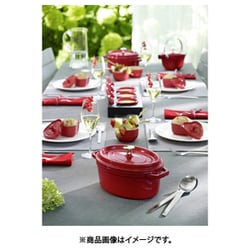 【美品】ストウブ staub ピコココット オーバル　23cm チェリー Amazon｜ストウブ(Staub) 「 ピコ ココット オーバル チェリー