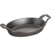 オーバルスタッカブルディッシュ 21cm 40509-391 ブラック RST5002