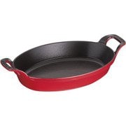オーバルスタッカブルディッシュ 24cm 40509-897 チェリー RST5015
