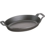 オーバルスタッカブルディッシュ 28cm 40509-341 ブラック RST5006