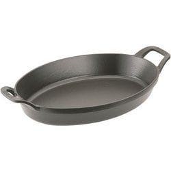 オーバルスタッカブルディッシュ 32cm 40509-342 ブラック RST5008