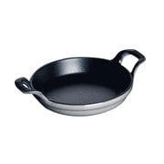ミニ ラウンドディッシュ 12cm グレー 40509-544