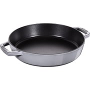 両手フライパン ラウンド 26cm グレー IH対応 40511-726