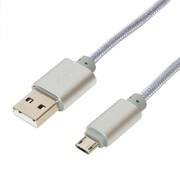 高耐久 microUSBケーブル 1.5m シルバー USB-MT2015/SL