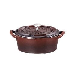 ボン・ボネール ココットオーバル 14cm ブラウン ABVB606