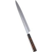 歌舞伎調和庖丁 忠舟 柳刃 33cm 黒金茶 ATD0110
