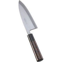 歌舞伎調和庖丁 忠舟 出刃 15cm 黒金茶 ATD0201
