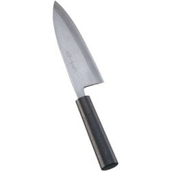 歌舞伎調和庖丁 忠舟 出刃 18cm 黒石目 ATD0208