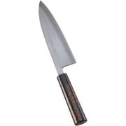 歌舞伎調和庖丁 忠舟 出刃 21cm 黒金茶 ATD0213