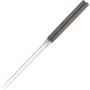 BML1102 [歌舞伎調 盛箸 黒金茶 165mm]