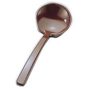 メラミン 田舎杓子 茶 QIN026A