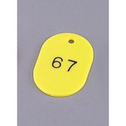 スチロール番号札(50枚入) 小 BF-30-YE (黄) PBV0405