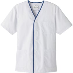 SHK356 [男性用デザイン白衣 半袖 FA-347 4L]