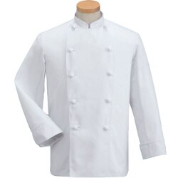 SHK09002 [コックコート・長袖 KC-410 (ホワイト) M]