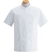 SHK10003 [コックコート・半袖 KG-412 (ホワイト) S]