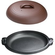 アルミ陶板鍋素焼き茶 横綱 42cm M10-541 QTU18541