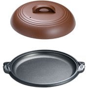 アルミ陶板鍋素焼き茶 関脇 27cm M10-543 QTU18543