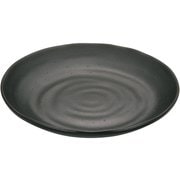 メラミンウェア 黒 丸皿Φ15 M11-127 RMI7204