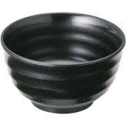 メラミンウェア 黒 飯器 大 M11-144 RMI7101