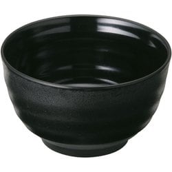 メラミンウェア 黒 飯器 小 M11-145 RMI7102