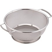 18-8ミネックスざる B型 (バネ取手付) 21cm AMN05021
