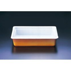 陶器製 角ガストロノームパン PC625-23 2/3 カラー NGS022