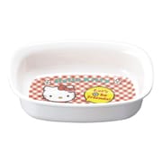 メラミンお子様食器「ニューキティ」 角小鉢(ギンガム) RKBK7