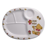 メラミンお子様食器「デュールムー」 ランチ皿(大)MCー31-DM RLVI001