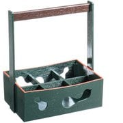 RFI1901 [木製ビール運び(6本入) グリーン天朱 81291220]