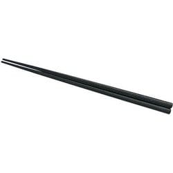 PBT四角木目箸(10膳入)黒 18cm 90021350 RHSC901