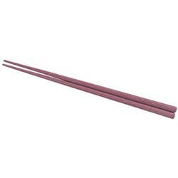 PBT四角木目箸(10膳入)エンジ 18cm 90021310 RHSC902