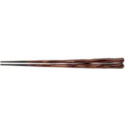 PBT六角一刀彫箸(10膳入)栃 22.5cm 90030744 RHSE301
