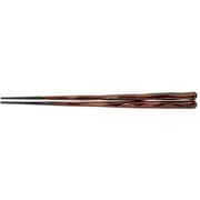 PBT六角一刀彫箸(10膳入)栃 24cm 90030864 RHSE302