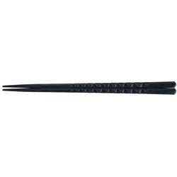 PBT亀甲箸 (10膳入)黒 24cm 90030850 RHSD502