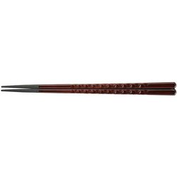 PBT亀甲箸 (10膳入)チーク 24cm 90030851 RHSD602