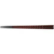 PBT亀甲箸 (10膳入)チーク 24cm 90030851 RHSD602