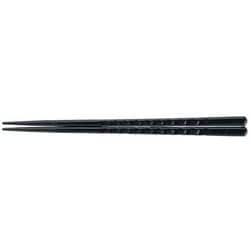 PBT亀甲箸 (10膳入)黒乾漆 22.5cm 90030612 RHSD801