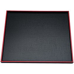 ABS製 えびす角盆 黒天朱SL 8.5寸 17411870 RBVH701