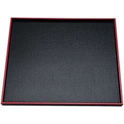 ABS製 えびす角盆 黒天朱 8.5寸 17411840 RBVH601