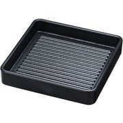 ABS製 正角肉皿 黒(塗無) 16cm 54250080 RNK8701