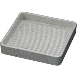 ABS製 正角肉皿 銀たたき 16cm 54250220 RNK8801