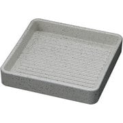 ABS製 正角肉皿 銀たたき 16cm 54250220 RNK8801