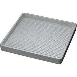 ABS製 正角肉皿 銀たたき 27cm 54252420 RNK8804