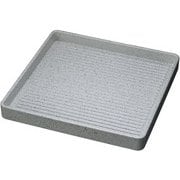 ABS製 正角肉皿 銀たたき 27cm 54252420 RNK8804
