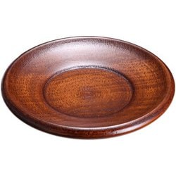 木製 4寸玉渕茶托 ふき漆 82154540 RFI0401