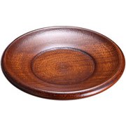 木製 4寸玉渕茶托 ふき漆 82154540 RFI0401