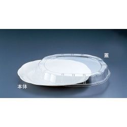 プラ容器 シルキー アイボリー 特大(10枚入) XNS0301